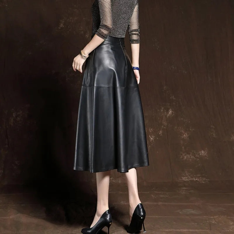 High Waist Pleated Skirt