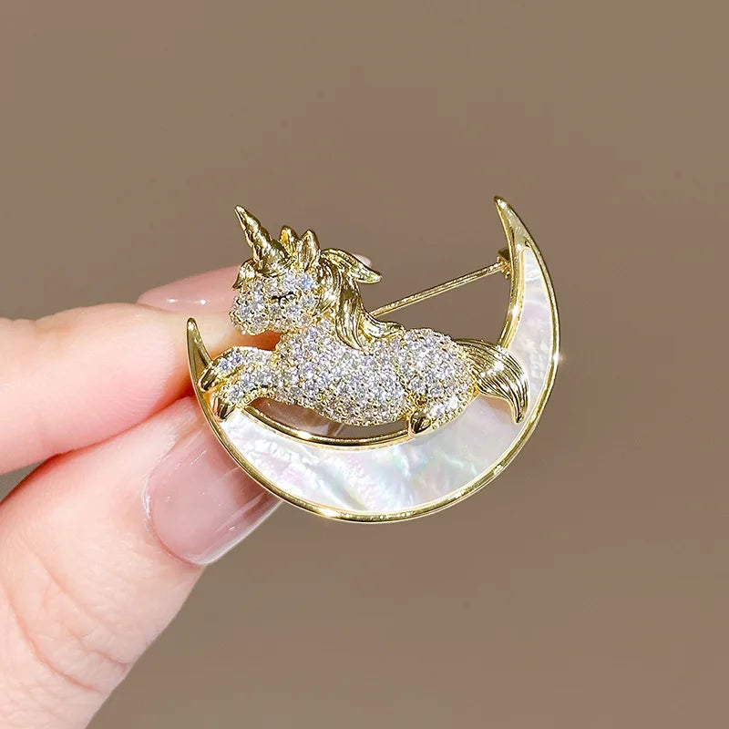 Peony Up tiny Brooche