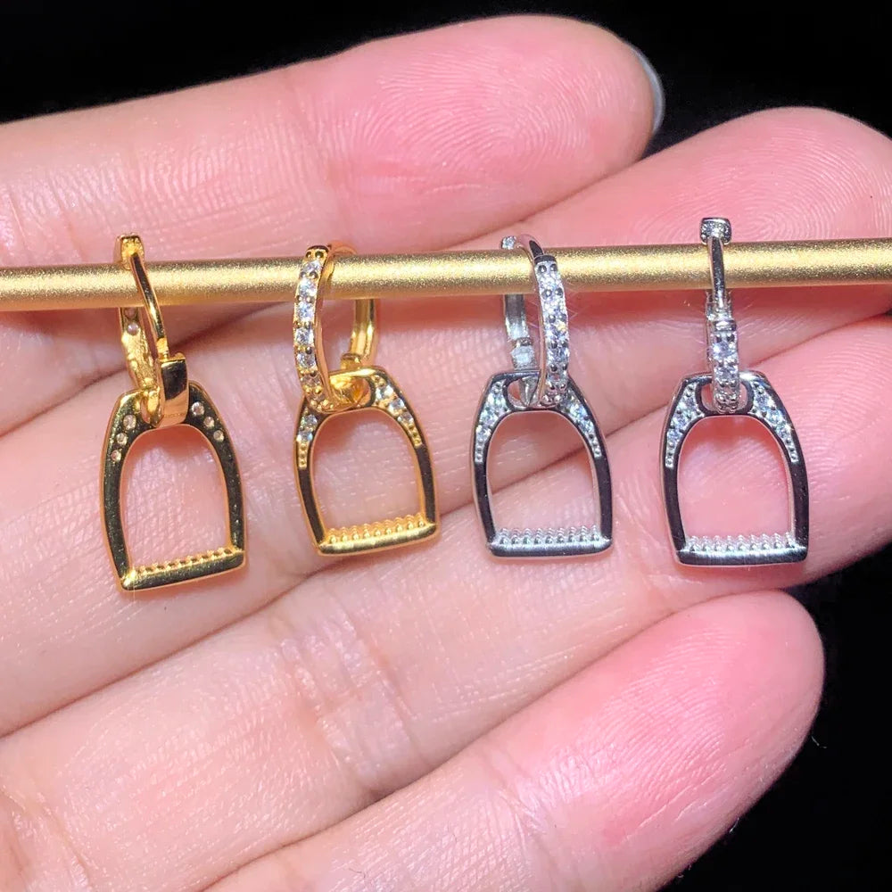 Stirrup Sparkle Earring