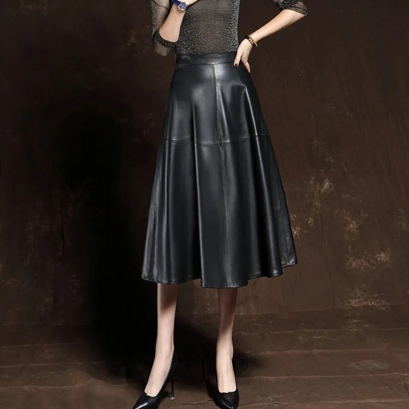 High Waist Pleated Skirt
