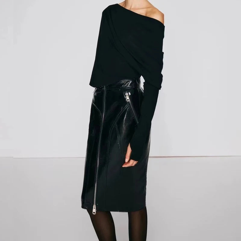 Glossy Nights Hip Skirt