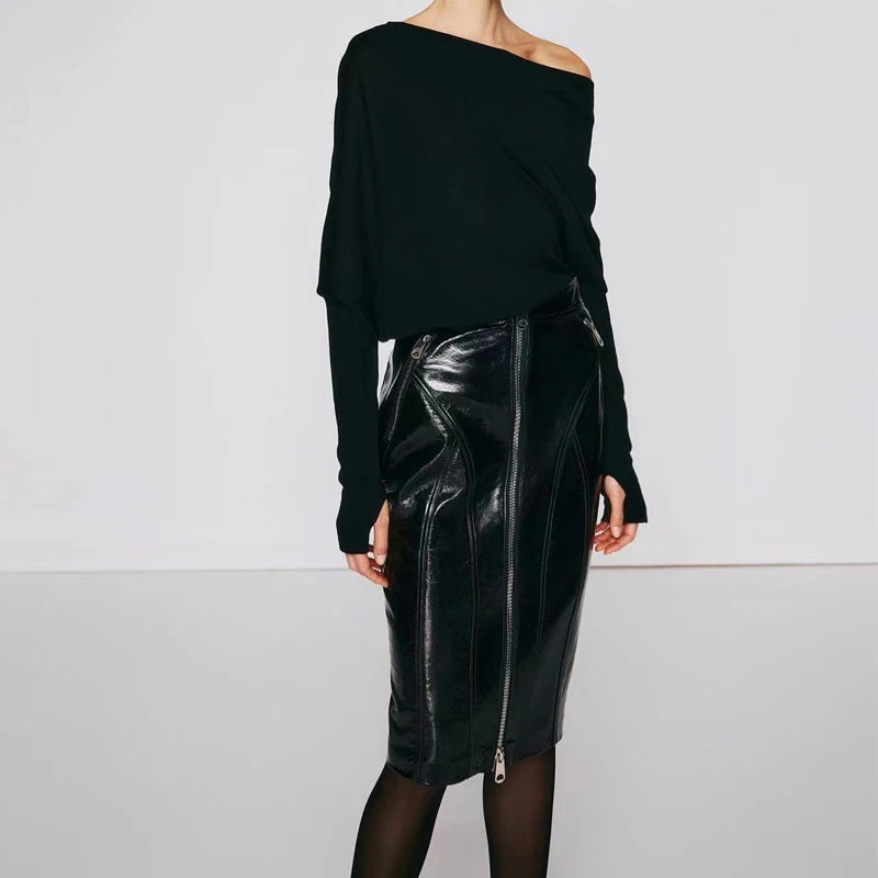 Glossy Nights Hip Skirt