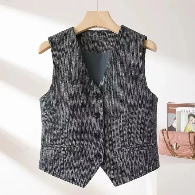 Herringbone Pattern Vest