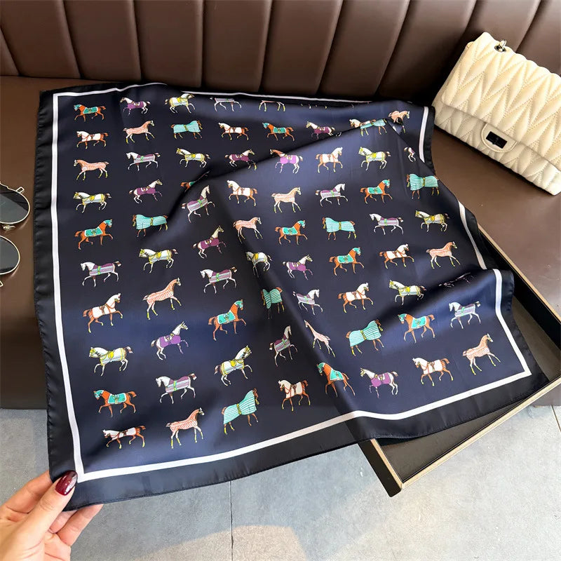 Luxe Satin Neck Scarf Square