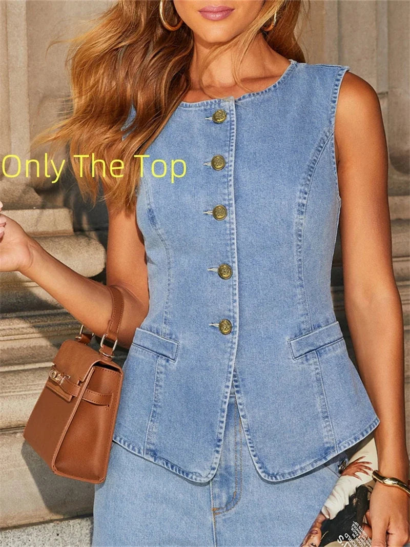 Denim Jean Suit
