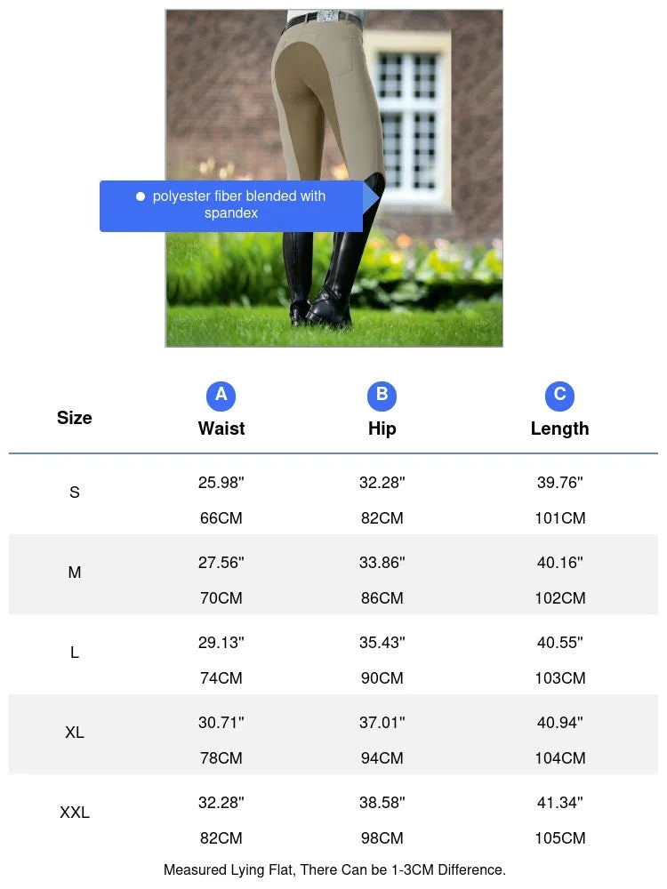 High waisted Riding Equestrian Pant