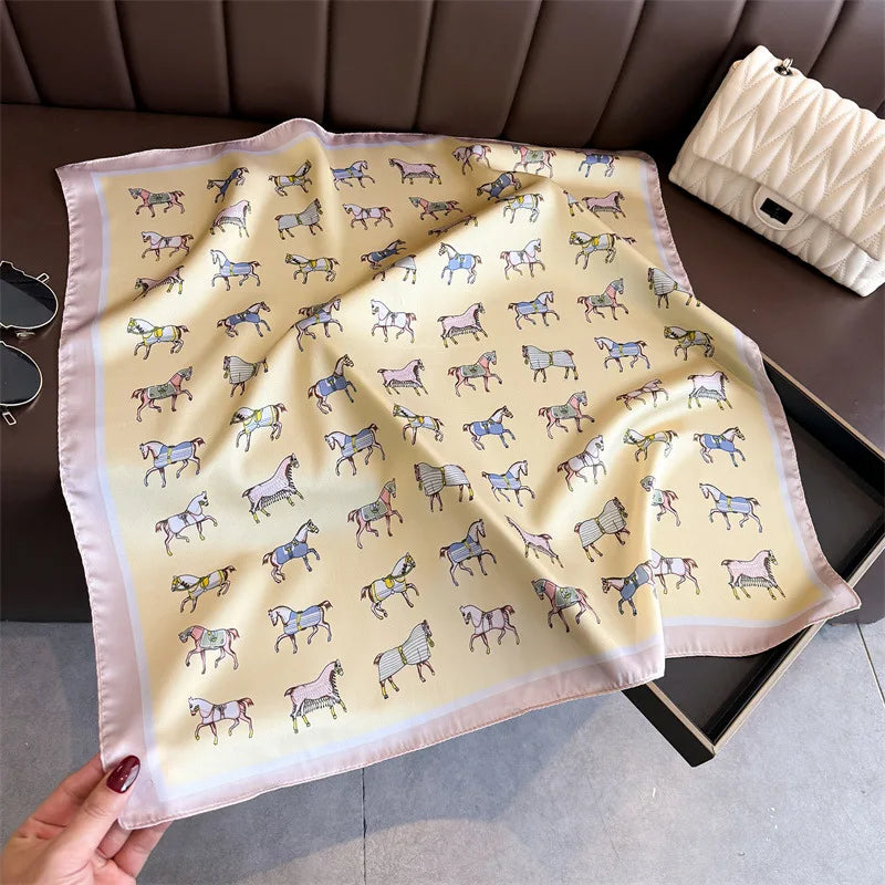 Luxe Satin Neck Scarf Square