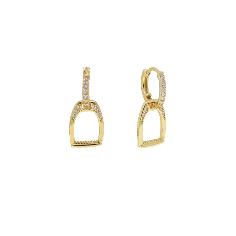 Stirrup Sparkle Earring