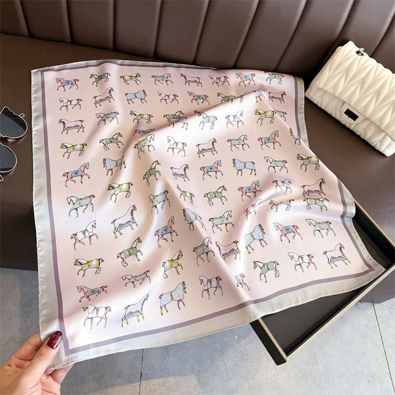 Luxe Satin Neck Scarf Square