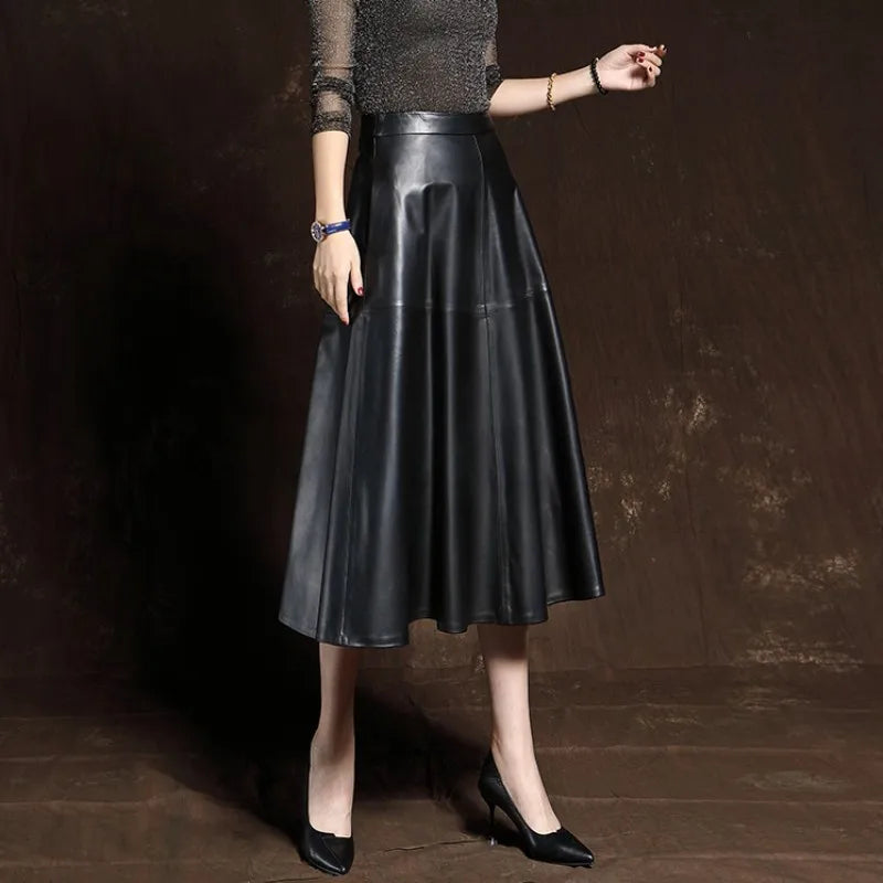 High Waist Pleated Skirt
