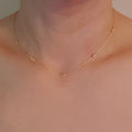 Petite Horse Bit Link Station Necklace