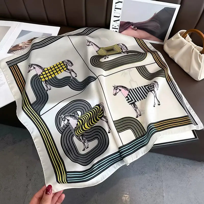 Luxury Silk Shawl Square Scarf
