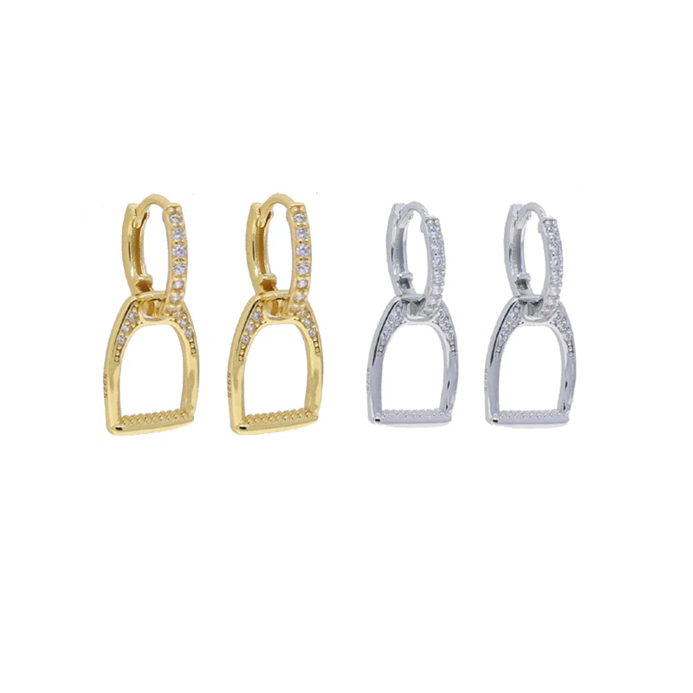 Stirrup Sparkle Earring