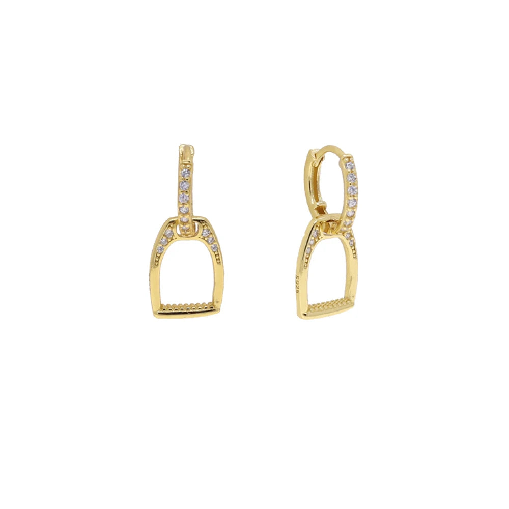Stirrup Sparkle Earring