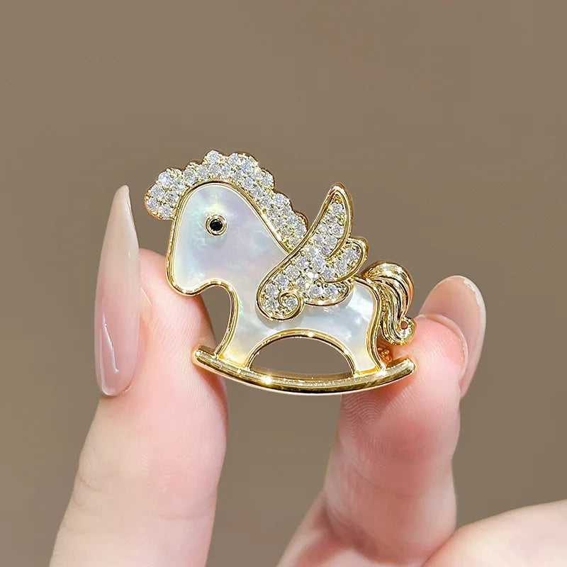 Peony Up tiny Brooche