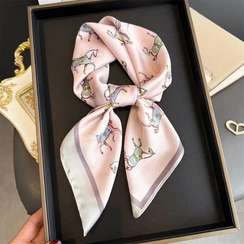Luxe Satin Neck Scarf Square