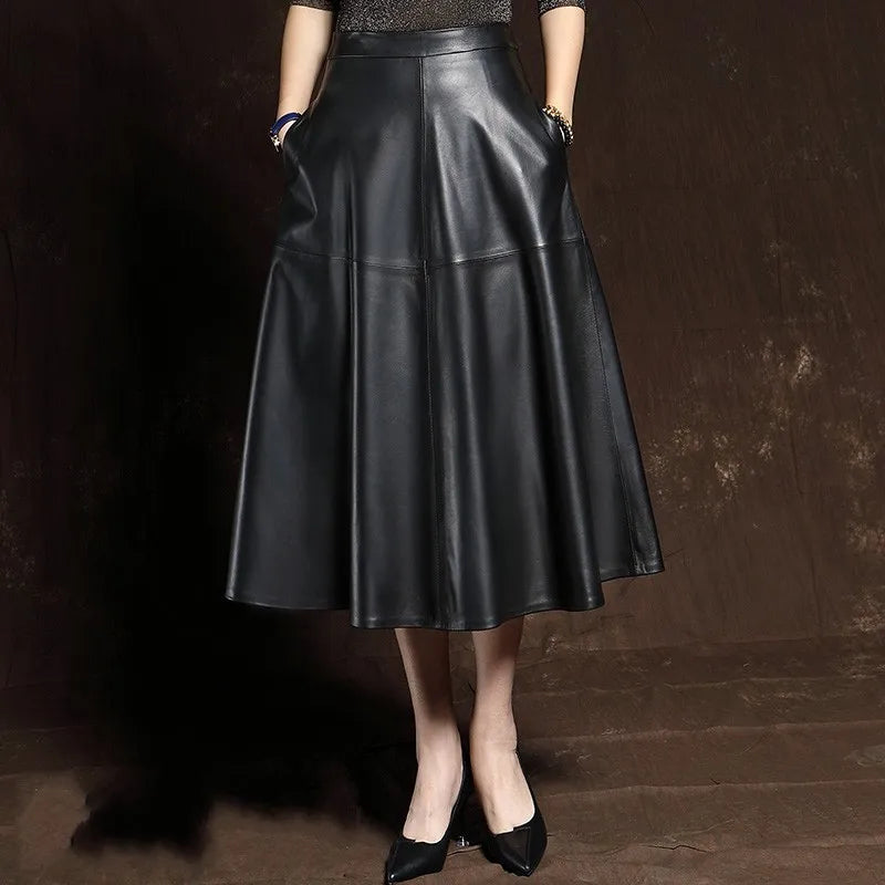 High Waist Pleated Skirt