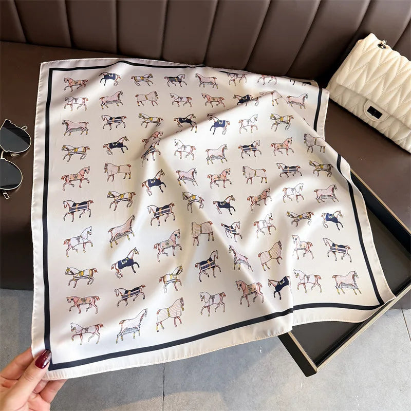 Luxe Satin Neck Scarf Square