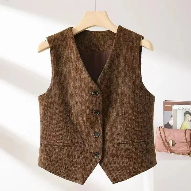 Herringbone Pattern Vest