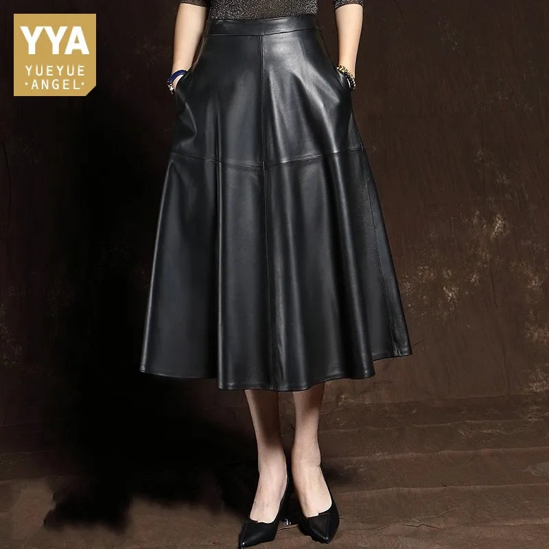 High Waist Pleated Skirt